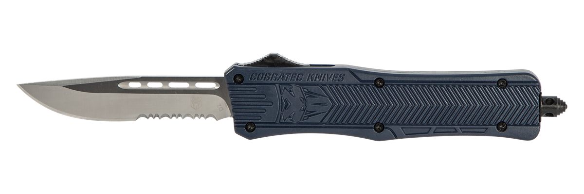 Cobra TEC Knives MNYCTK1MDS CTK-1 Medium 3in OTF Drop Point Part Serrated D