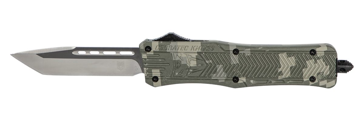 Cobra TEC Knives MADCCTK1MTNS CTK-1 Medium 3in OTF Tanto Plain D2 Steel Bla
