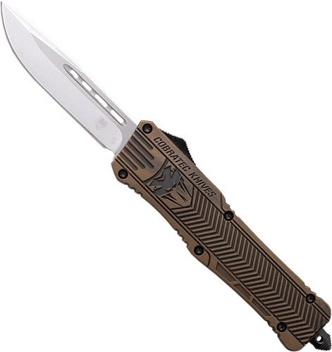 Cobratec Knives Medium CTK1 OTF Certakote Bronze 3in DRP Point