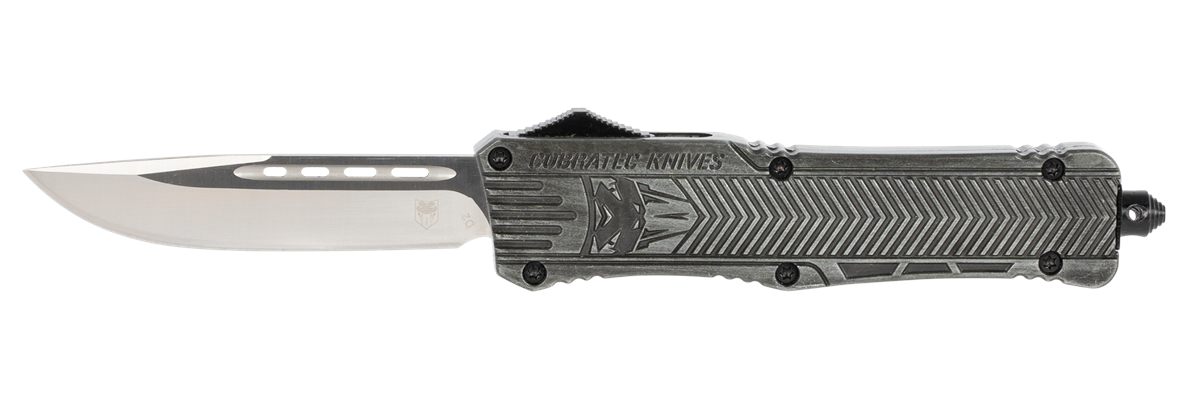 Cobra TEC Knives LSWCTK1LDNS CTK-1 Large 3.75in OTF Drop Point Plain D2 Ste