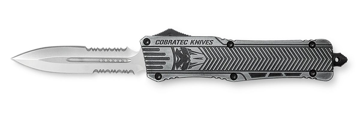 Cobra TEC Knives LSWCTK1LDG2SS CTK-1 Large 3.75in OTF Dagger Part Serrated