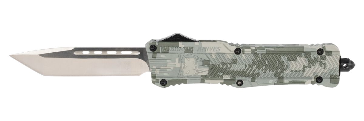 Cobra TEC Knives LADCCTK1LTNS CTK-1 Large 3.75in OTF Tanto Plain D2 Steel B