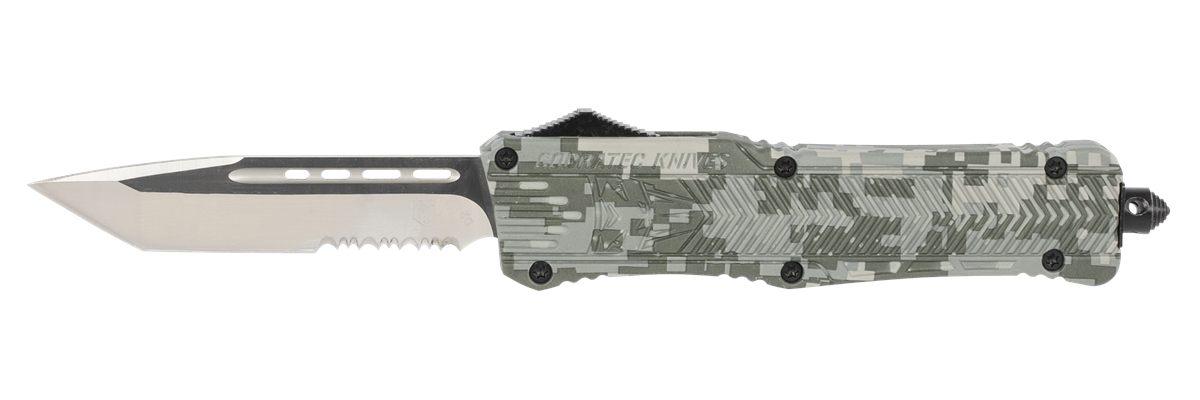 Cobra TEC Knives LADCCTK1LTS CTK-1 Large 3.75in OTF Tanto Part Serrated D2