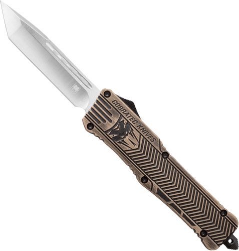 Cobratec Knives Large CTK1 OTF Sand Distressed Crkte 3.75in Tanto