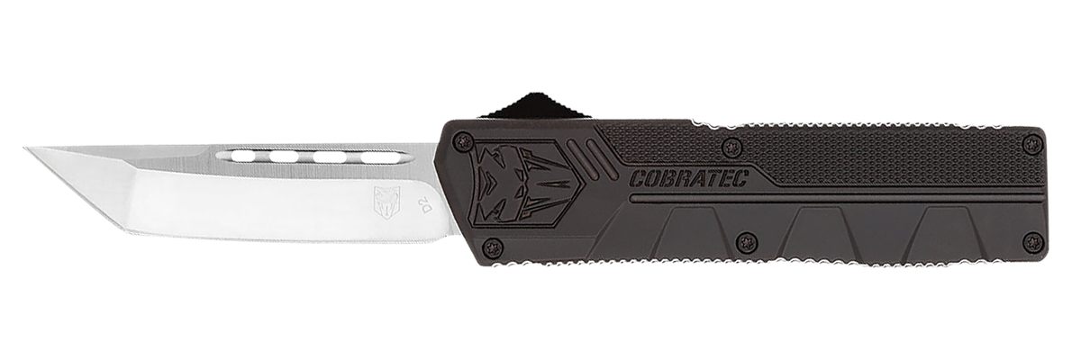CobraTec Knives BCTLWTNS Lightweight 3.25in OTF Tanto Plain D2 Steel Blade/
