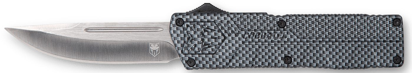 CobraTec Knives CFCTLWDNS Lightweight 3.25in OTF Drop Point Plain D2 Steel