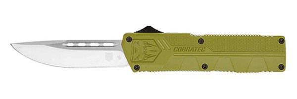 Cobra TEC Knives ODCTLWDNS Lightweight 3.25in OTF Drop Point Plain D2 Steel view 3