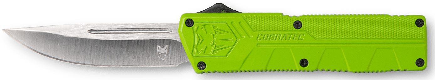 Cobra TEC Knives ZBGCTLWDNS Lightweight 3.25in OTF Drop Point Plain D2 Stee