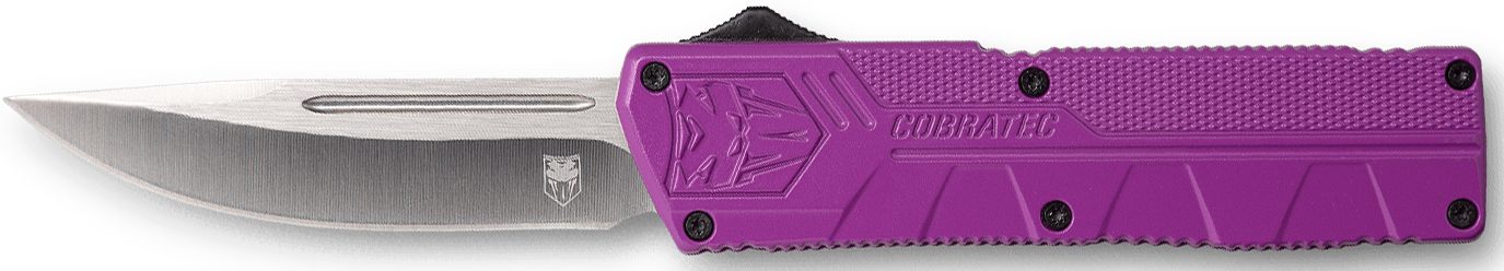 Cobratec Knives PURCTLWDNS Lightweight 3.25in OTF Drop Point Plain D2 Steel
