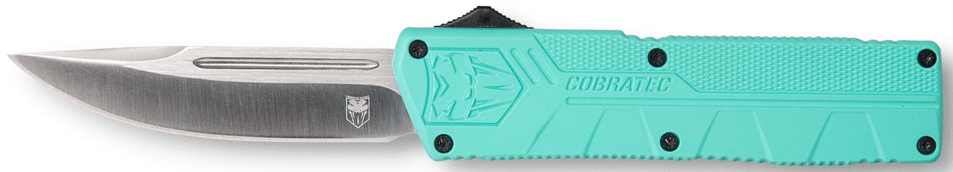 CobraTec Knives Tfctlwdns Lightweight 3.25in OTF Drop Point Plain D2 Steel