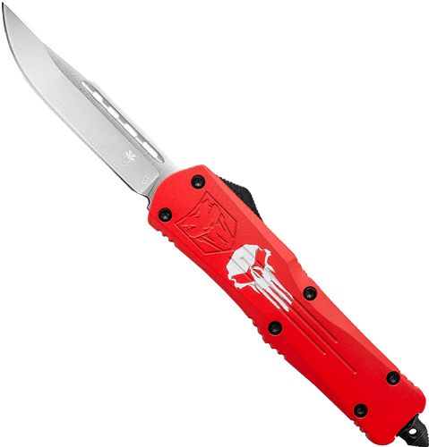 Cobratec Knives Large FS3 OTF RED Punisher 3.5in D2 Steel DRP PNT