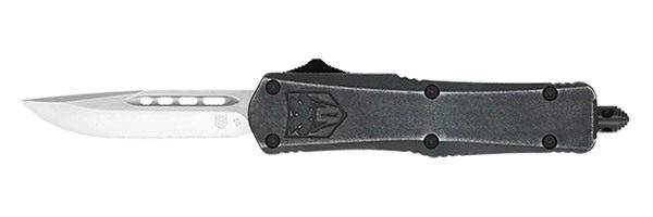 CobraTec Small FS3 OTF Stonewash 3in D2 Drop Point view 2