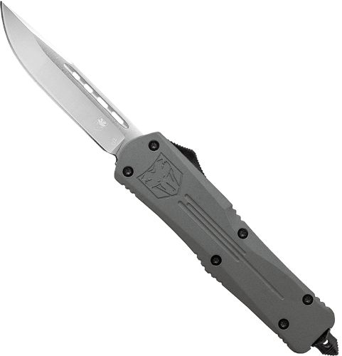 Cobratec Knives MGYFS3DNS FS-3 Medium 3in OTF Drop Point Plain D2 Steel Bla view 2