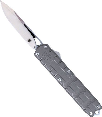 Cobra TEC Knives CTEGRYM390DNS Enforcer 3.25in OTF Drop Point Plain M390 St