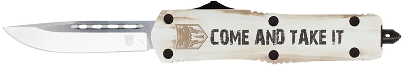 Cobra TEC Knives MCATIFS3TNS FS-3 Come And Take It 3in OTF Tanto Plain D2 S