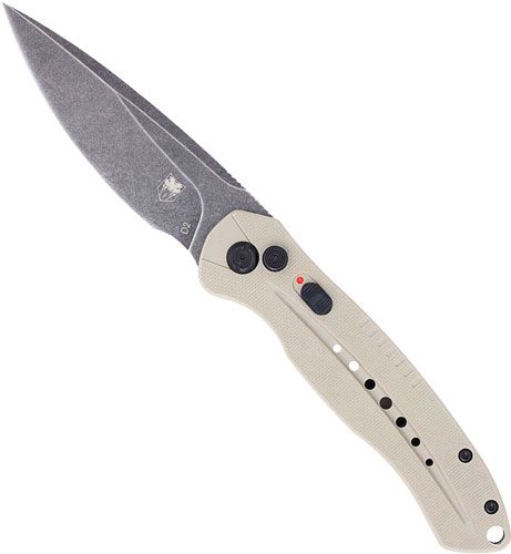 Cobra TEC Knives TANDIABLOAUTO Diablo 3.50in Folding Black Stonewashed D2 S view 2