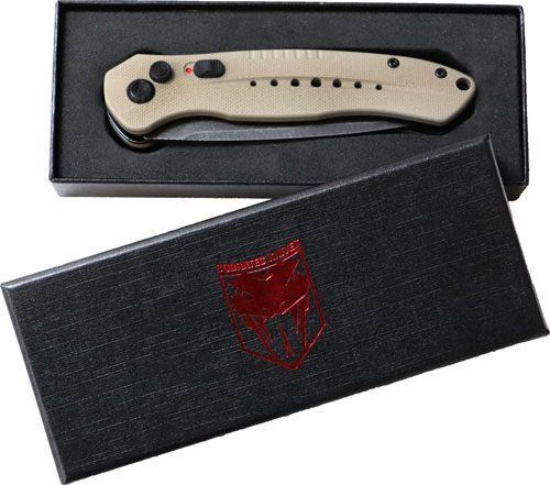 Cobra TEC Knives TANDIABLOAUTO Diablo 3.50in Folding Black Stonewashed D2 S view 3