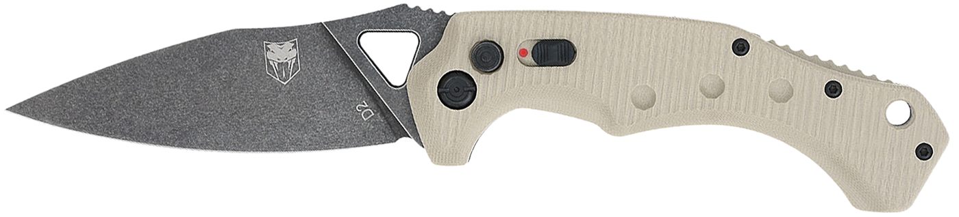 CobraTec Knives TANAFRYK Ryker 3.75in Folding Plain Black Stonewashed D2 St