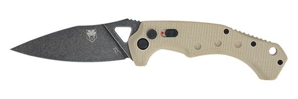 CobraTec Knives TANAFRYK Ryker 3.75in Folding Plain Black Stonewashed D2 St view 3