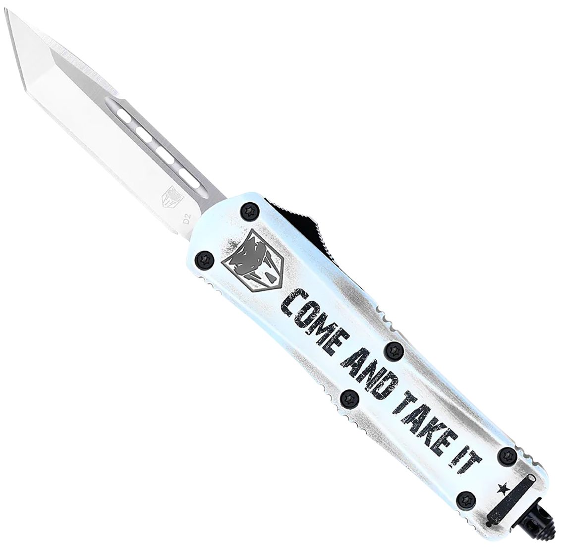 Cobra TEC Knives SCATIFS3TNS FS-3 Come And Take It Small 3in OTF Tanto Plai