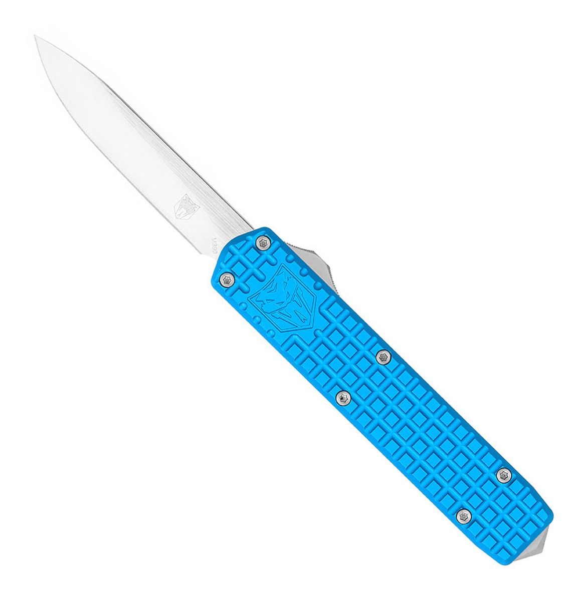 Cobratec Knives Small Warrior Blue M390 Drop NON Serrated