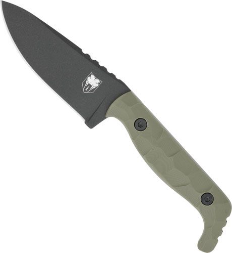 CobraTec Kingpin 4in Fixed BLD OD Green D2 Steel W/KDX Sheath view 2