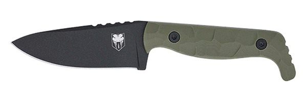 CobraTec Kingpin 4in Fixed BLD OD Green D2 Steel W/KDX Sheath view 3