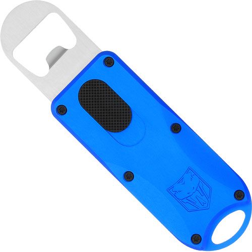 Cobra TEC Knives CTOTFBOBLU Bottle Opener Blue Aluminum/Stainless Steel view 2