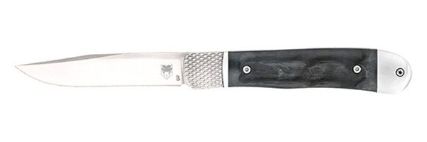 Cobra TEC Knives CTTHRBLK Trapper Hidden Release 3.12in OTS Drop Point Plai view 2