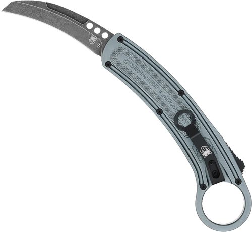 Cobratec Knives Karambit 2.75in Double Action Grey Right Hand D2