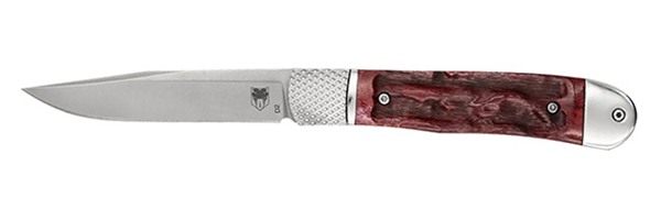 Cobra TEC Knives CTTHRRED Trapper Hidden Release 3.12in Flip Open Drop Poin