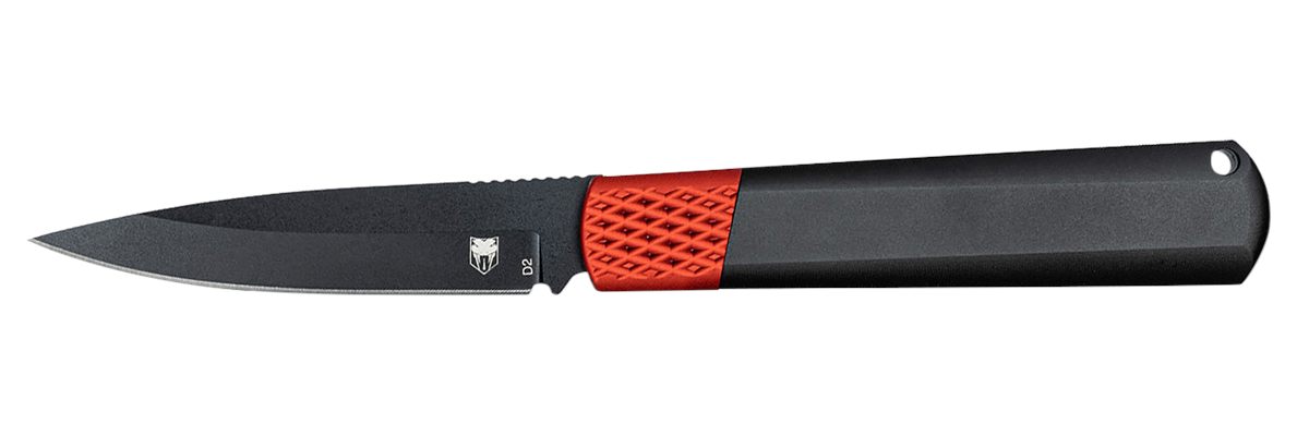 Cobra TEC Knives CTGHRBRB Gideon Hidden Release 3in OTF Plain Black D2 Stee