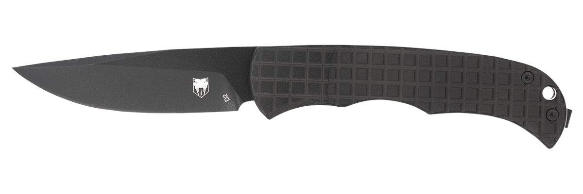 Cobra TEC Knives CTCLNHRBLK Cyclone Hidden Release 3in Flip Open Plain Blac