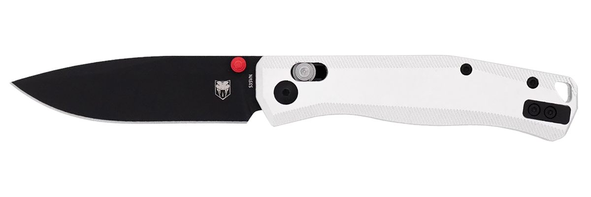 Cobra TEC Knives CTRGTSIL Regent EDC 3.25in Flip Open Plain Black TiCN S35V