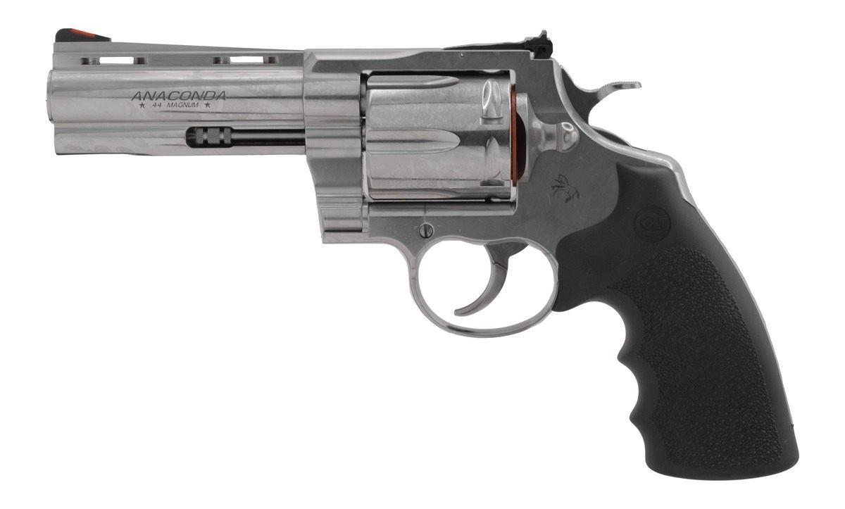 Colt Clt Anaconda 44mag 4 SS AS Hogue Grip