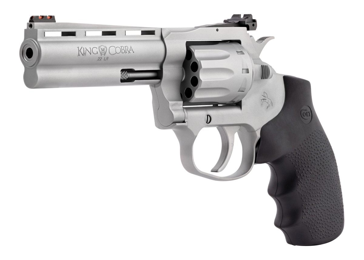 Colt Clt King Cobra 22lr 4.25 Matte SS Hogue 10rd