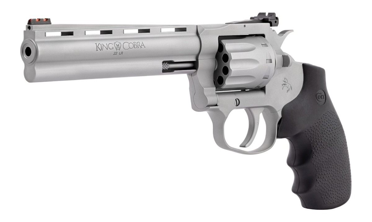 Colt Clt King Cobra 22lr 6 Matte SS Hogue 10rd