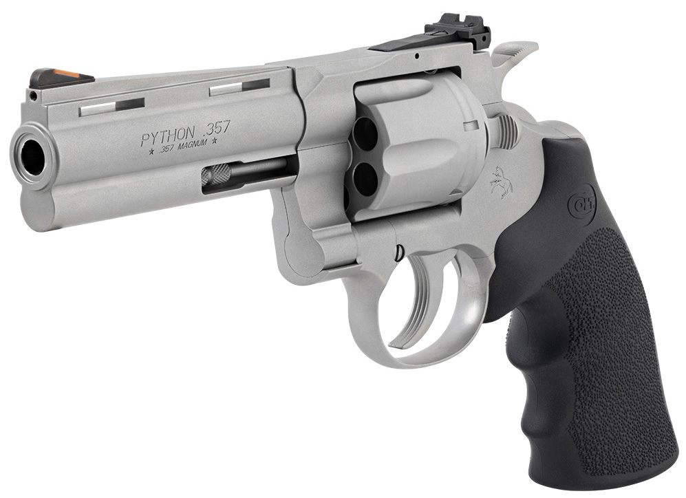 Colt Clt Python 357mag 4.25 Matte SS Hogue