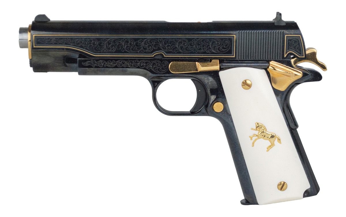 Colt Clt Classic 1911 45acp Polished Gold Engraved