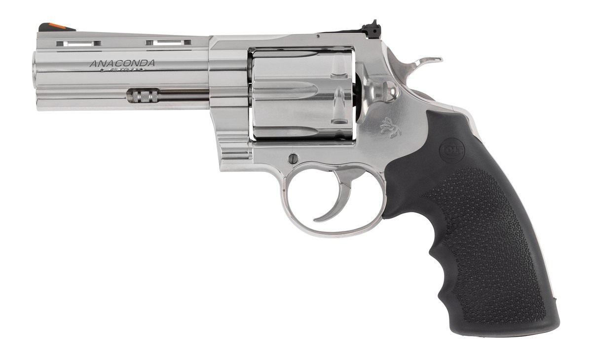 Colt Clt Anaconda 45colt 4.25 SS Hogue Grips 6rd