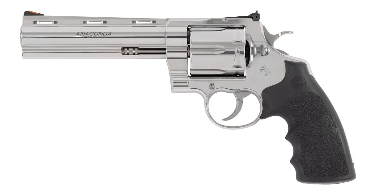 Colt Clt Target Anaconda 45colt 6 SS AS Hogue 6R