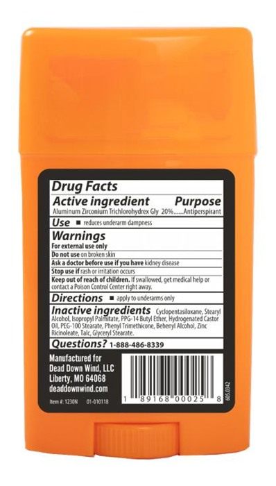 Dead Down Wind Mens Antiperspirant Deodorant Stick | 2.25 Ounce | Unscented view 2