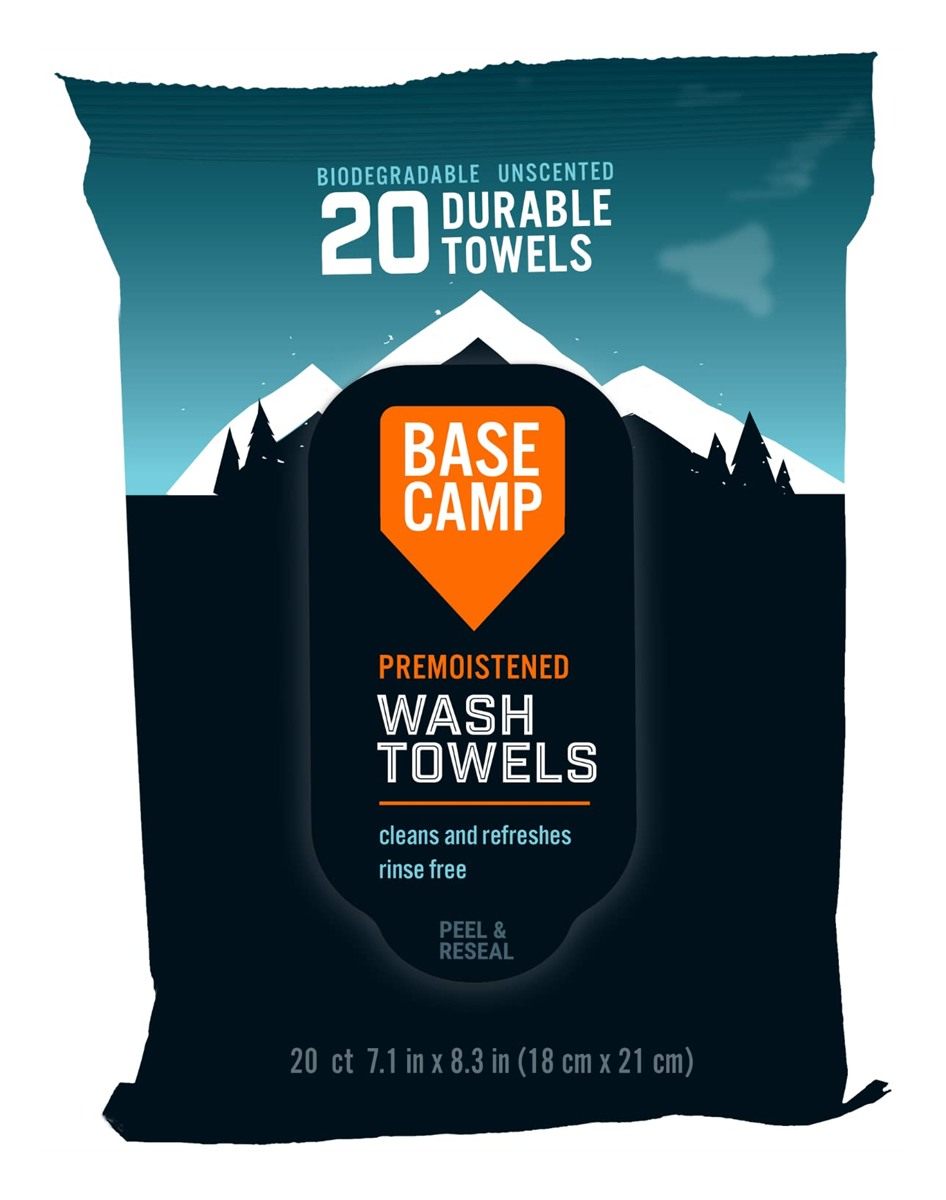 Dead Down Wind Large 7 Inch Unscented Camp Wash Towels (20 Ct) - Hunting Sc