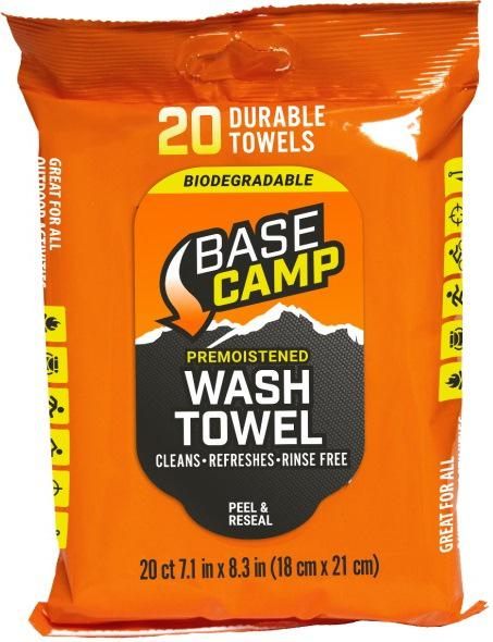 Dead Down Wind Large 7 Inch Unscented Camp Wash Towels (20 Ct) - Hunting Sc view 2