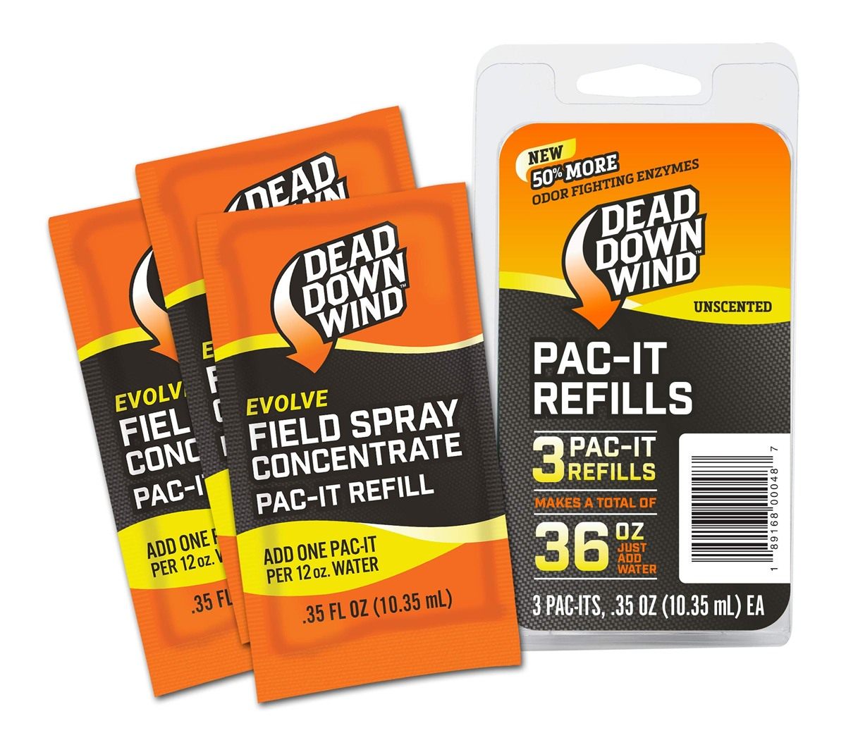 Dead Down Wind Evolve Field Spray Refills - Odor Fighting Hunting Scent Con
