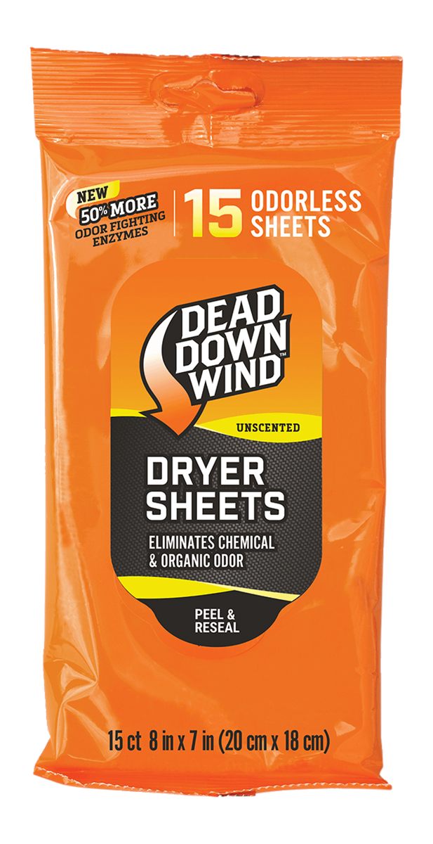 DEAD DOWN WIND Dryer Sheets (15 Count, Unscented)