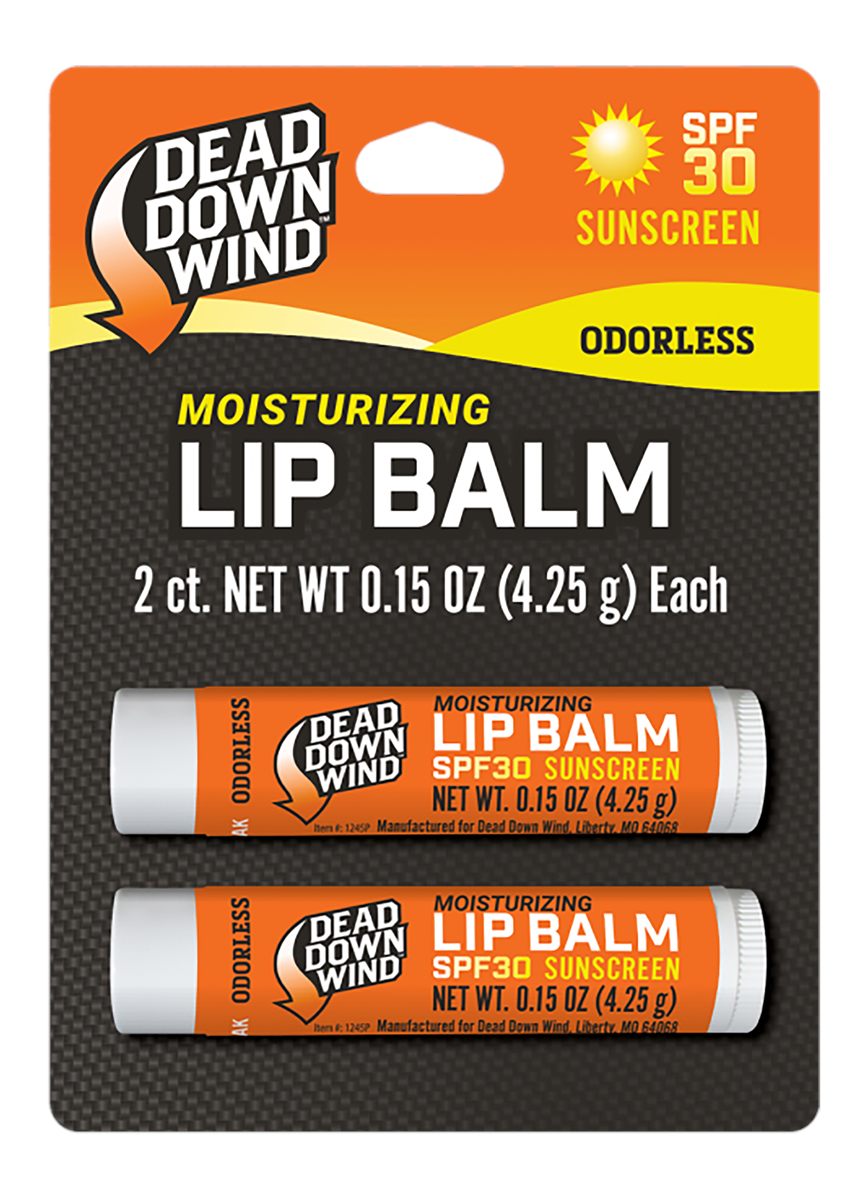 Dead Down Wind 1249BC Lip Balm 0.15 oz Unscented Broad Spectrum SPF 30 Suns