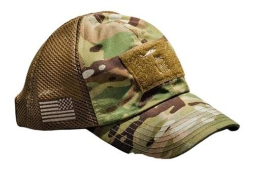 Nine Line Apparel American Made Mesh Back Hat with Drop Multicam