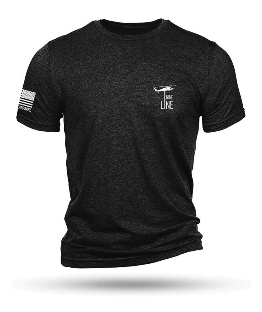Nine Line Apparel America Short Sleeve Shirt Black Triblend XL view 2