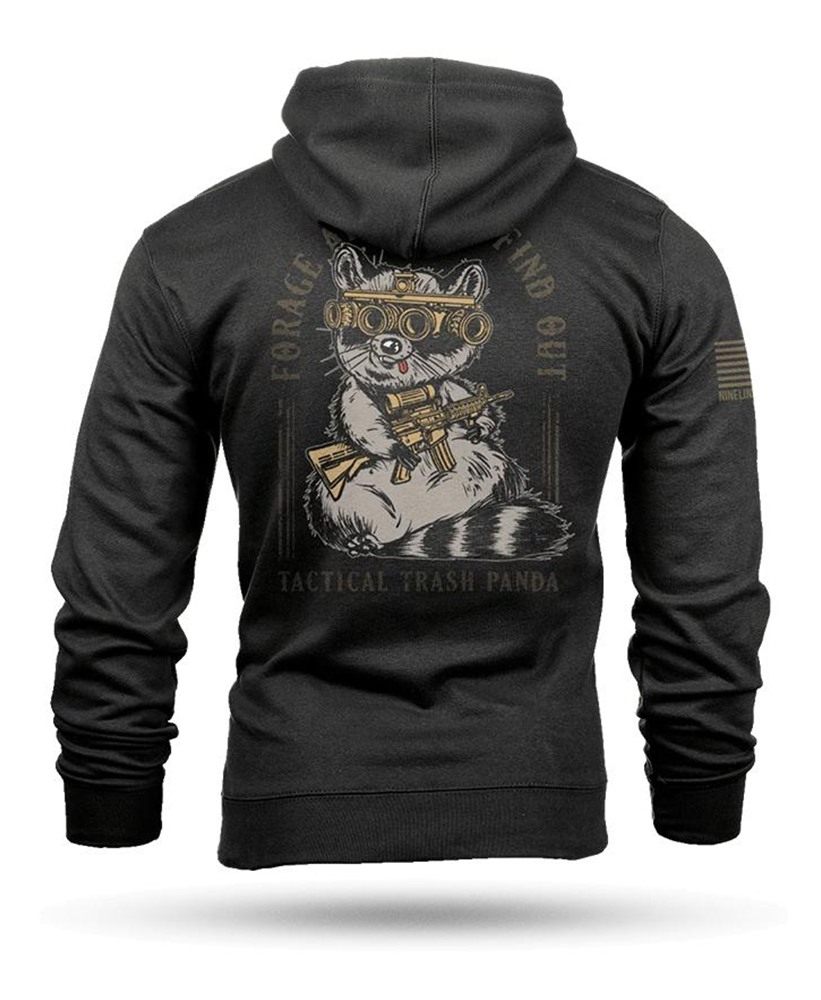 Nine Line Apparel Tactical Trash Panda Hooded Sweatshirt Black 3XL